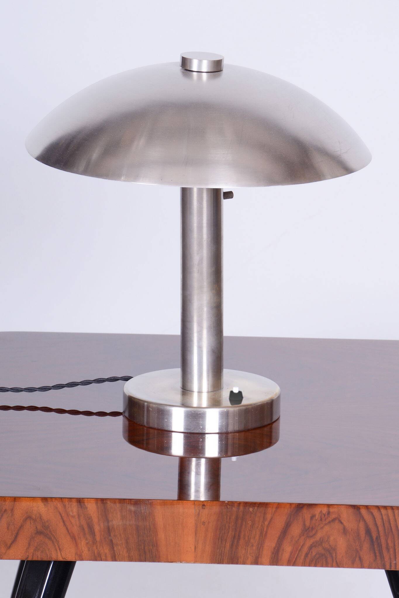 Restored Bauhaus Table Lamp, by Franta Anýž, New Electrification, Czech, 1920s