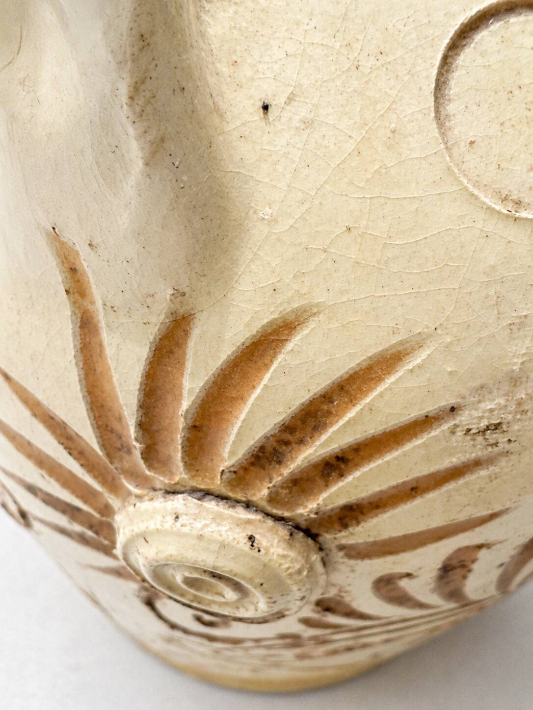 Sgraffito Neo-Archaic Vase - Signed FF Fanciullacci, 1950