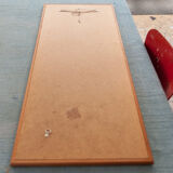 Scandinavian mirror in light teak