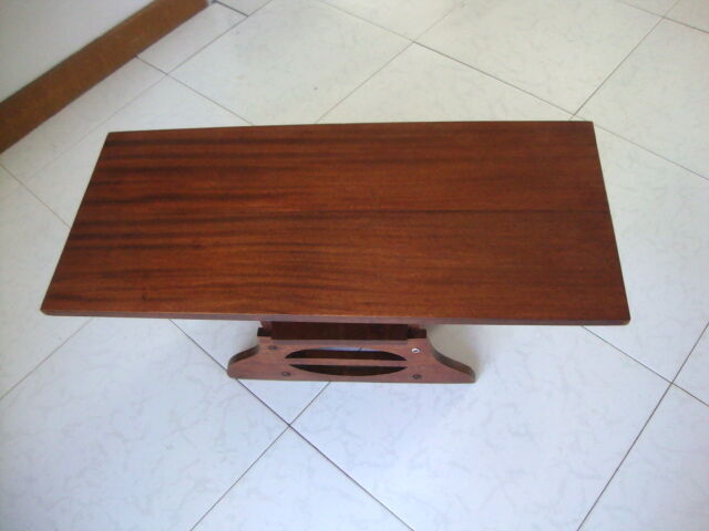 Small teak boat table art deco style 40-50s
