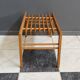 Small wood slatted sidetable flower table 1960s