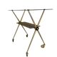 gold plated metal serving trolley