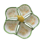 Plat compartimenté à décor de citron