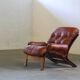 Vintage 1970s Leather Lounge Chairs by Elsa & Nordahl Solheim for Rybo Rykk