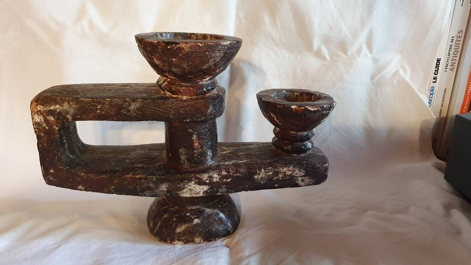 Brutalist candle holder