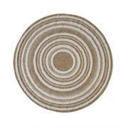 Tapis rond en jute naturel beige 70cm