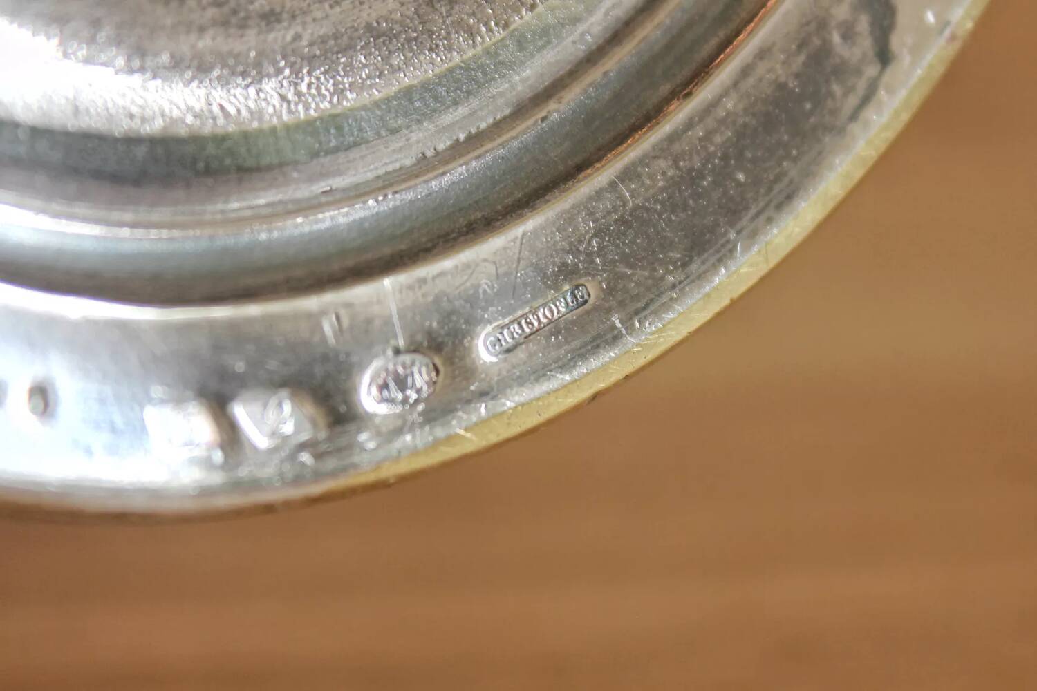 Antique silver-plated coffee pot by Christofle