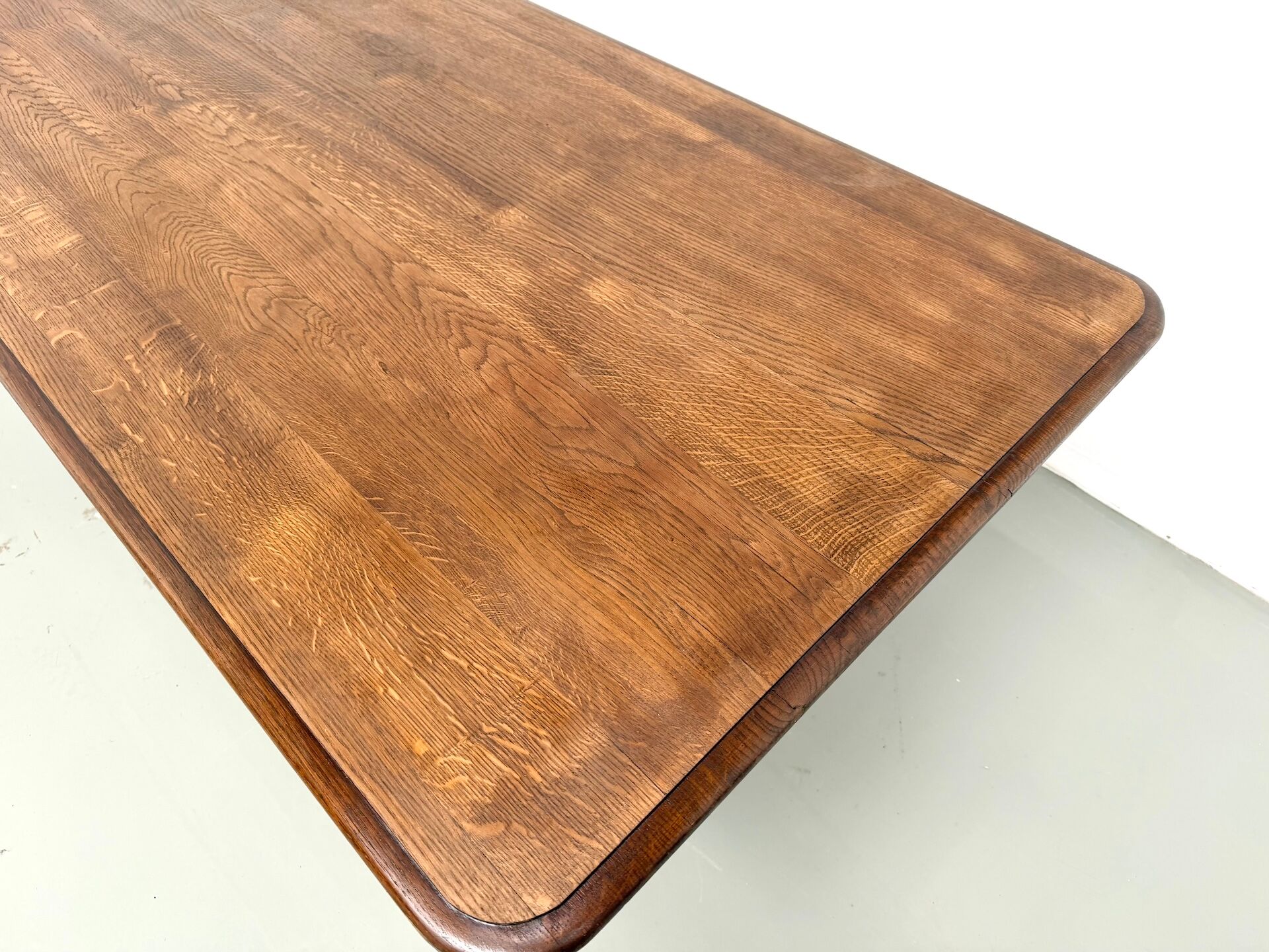 Table de ferme bourgeoise en chêne, années 50