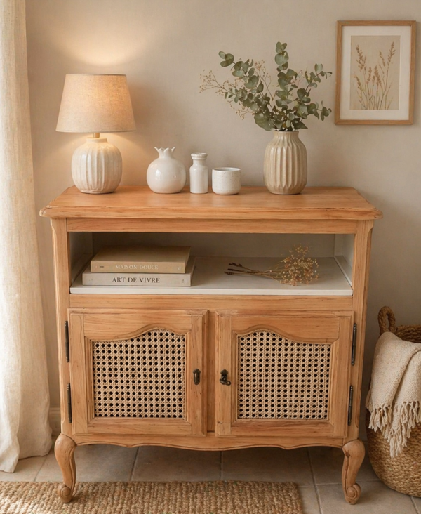 Meuble cannage style Louis XV