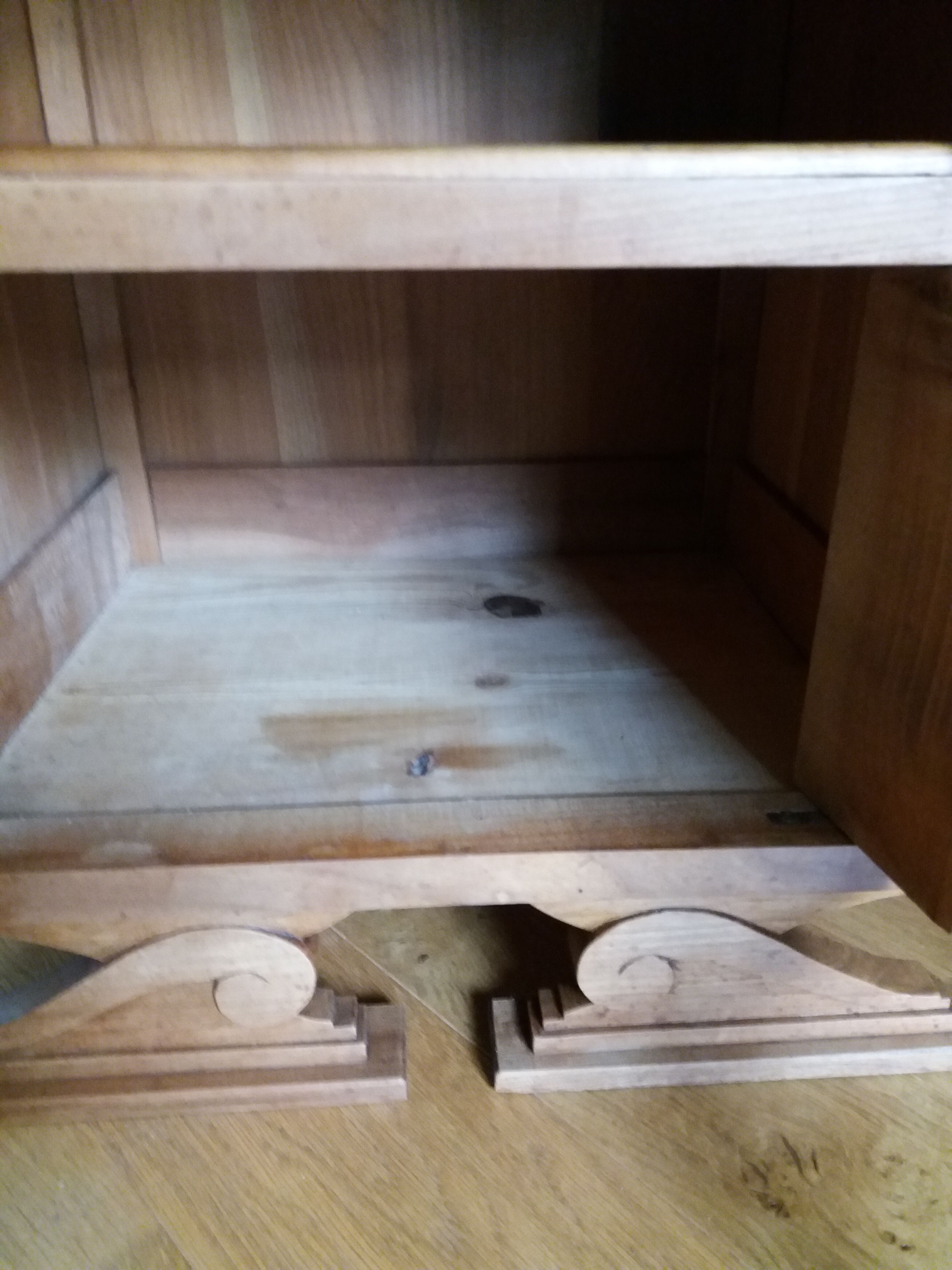 Art deco wooden bedside table