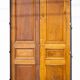 Double old door, old wooden door, large vintage door