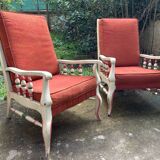 Pair of antique armchairs
