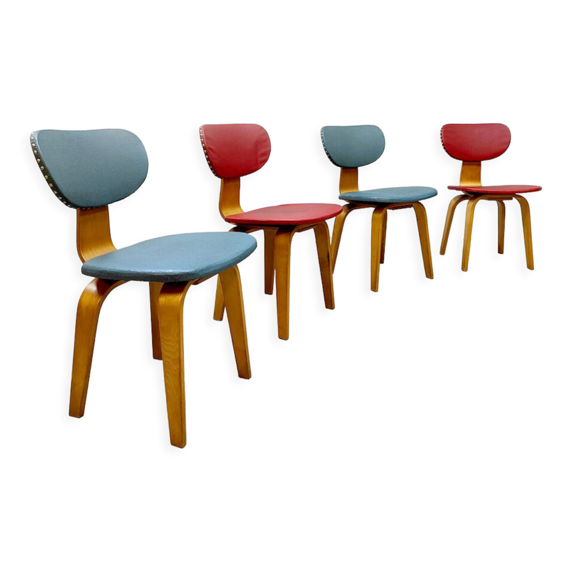 Vintage Dutch design dining chairs Pastoe