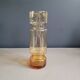 Amber tinted glass cylinder vase