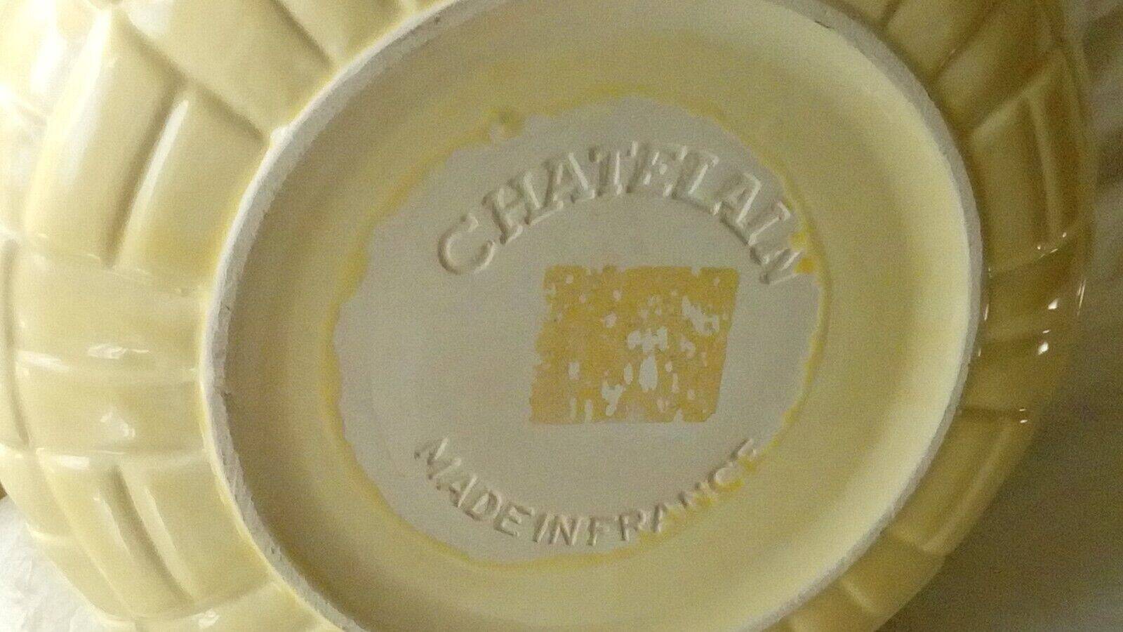 Chatelain france woven straw effect earthenware planter