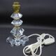 Pied de lampe en cristal