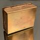 German compartmentalized stamp box early twentieth GHG Gesch holly leaf