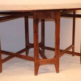 Bendt Winge scandinavian rosewood expandable table, 1960