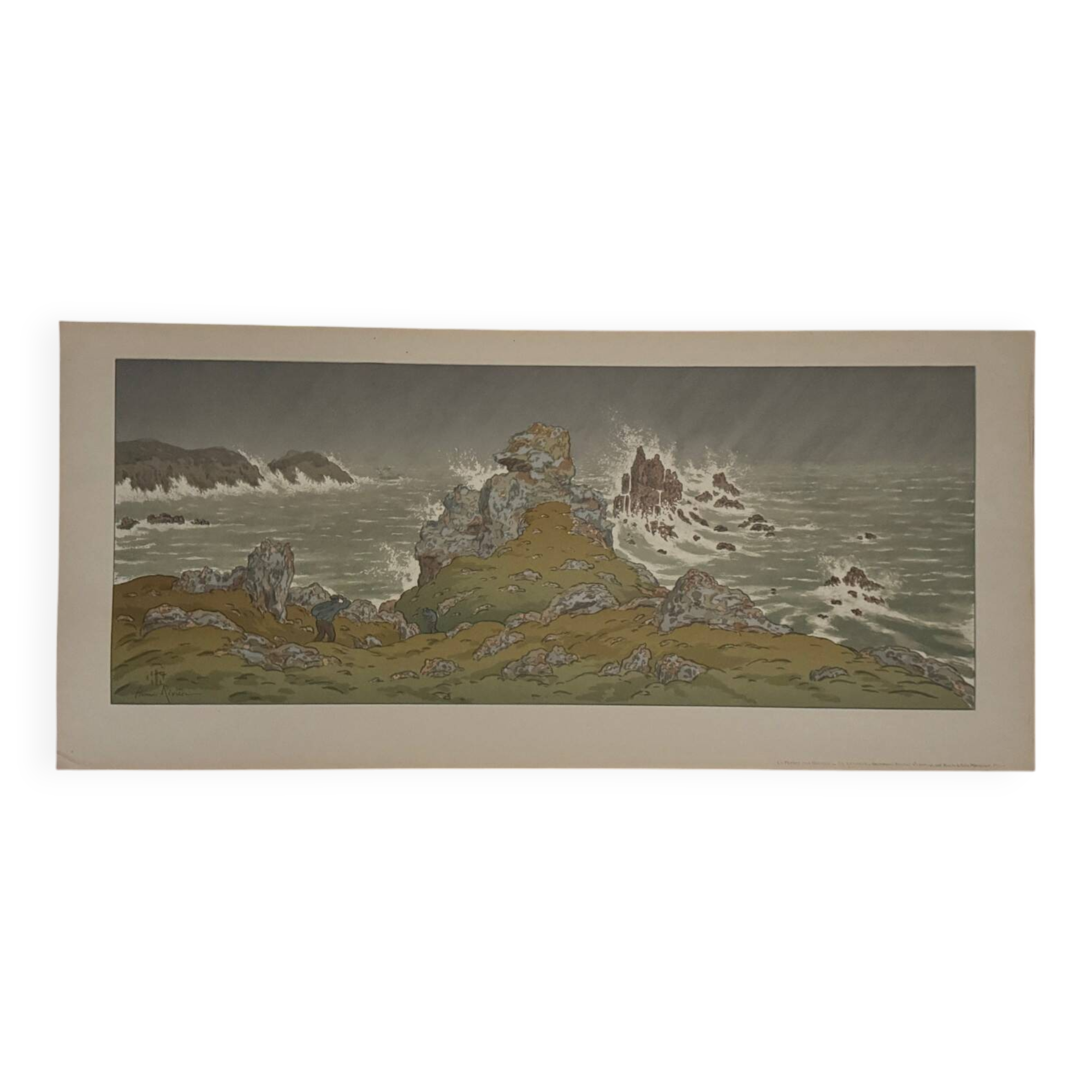 Lithograph by Henri Rivière The Fairytale Hours - The Storm