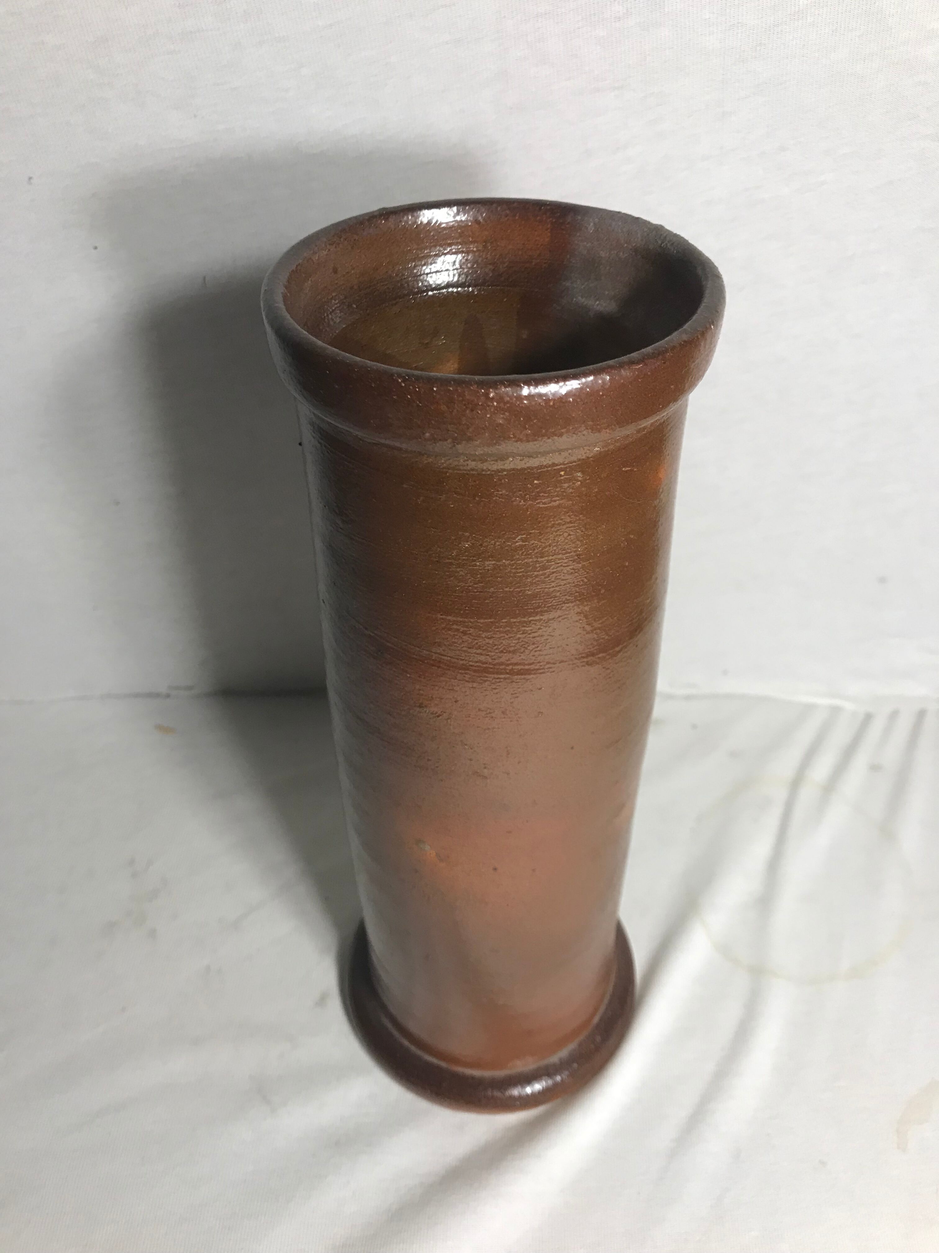 Old pitcher top in brown sandstone 70s
