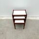 Scandinavian nesting tables in rosewood and formica, 1970.