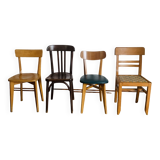 Set of 4 mismatched chairs