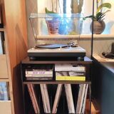 Meuble platine vinyle en plexiglass