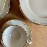 Dessert service: plates, cups and saucers