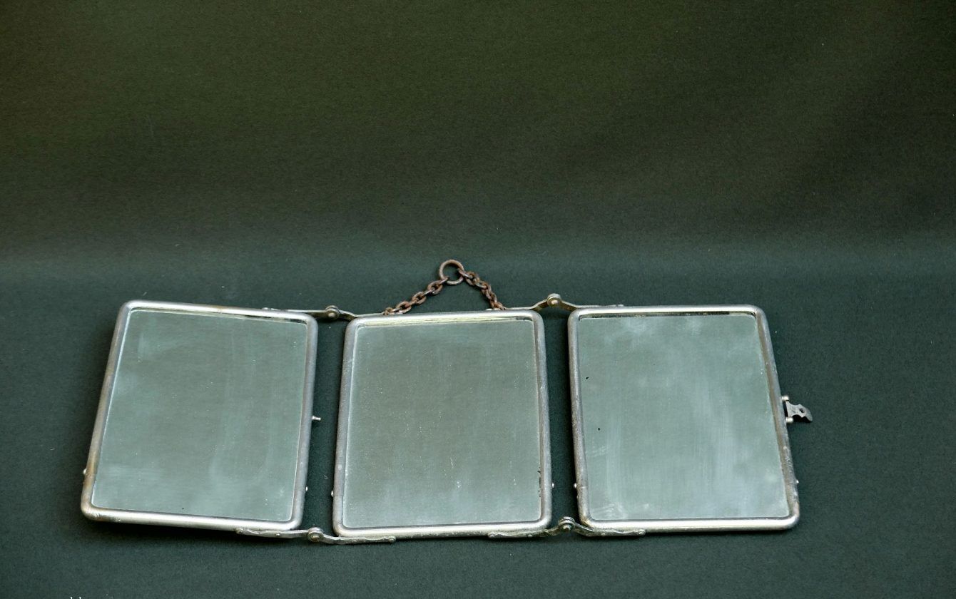 Barber triptych 49x21cm mirror