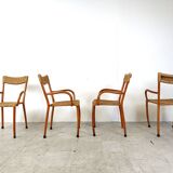 Mid century scandinavian dining chairs, set of 4, 1960s