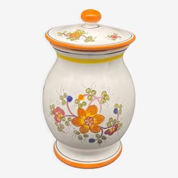 Pot en céramique italienne motif Fleuri -MMF16