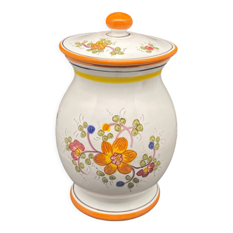 Pot en céramique italienne motif Fleuri -MMF16