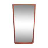 Miroir vintage en teck avec étagère