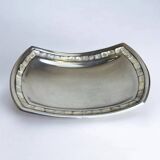 Mother-of-pearl & aluminium centerpiece, Italy, 1980s