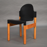 Chaise en plastique et bouleau par Gerd Lange pour Thonet années 70