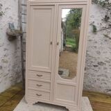 Beige art deco wardrobe