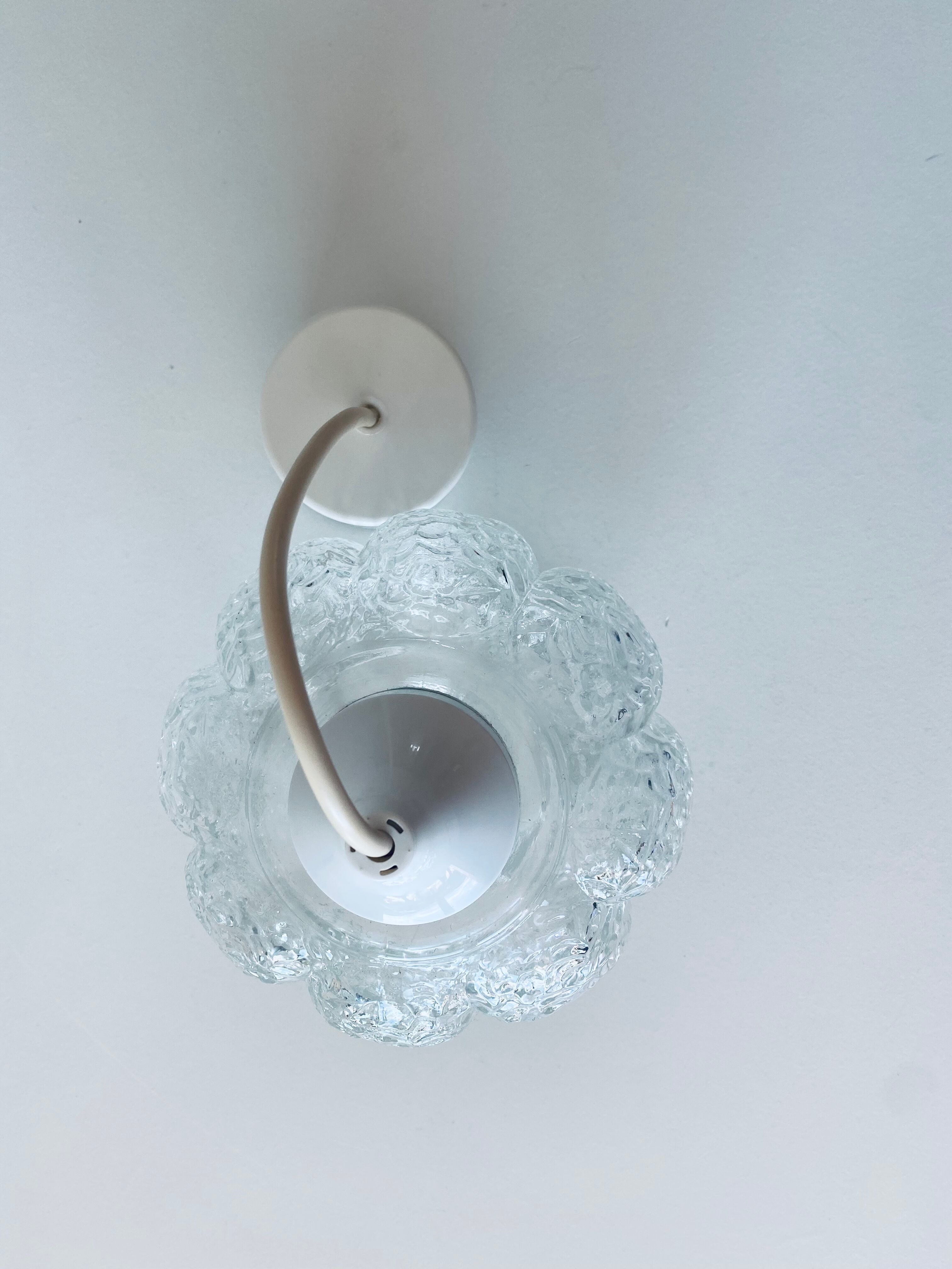 Vintage glass pendant lamp