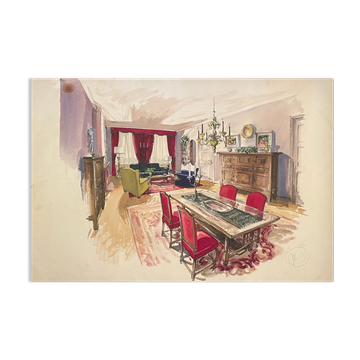 Painting decorative art interior architecture 30-50s
