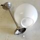 Opaline globe pendant light - mid-20th century