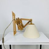 60s accordion wall light, pine