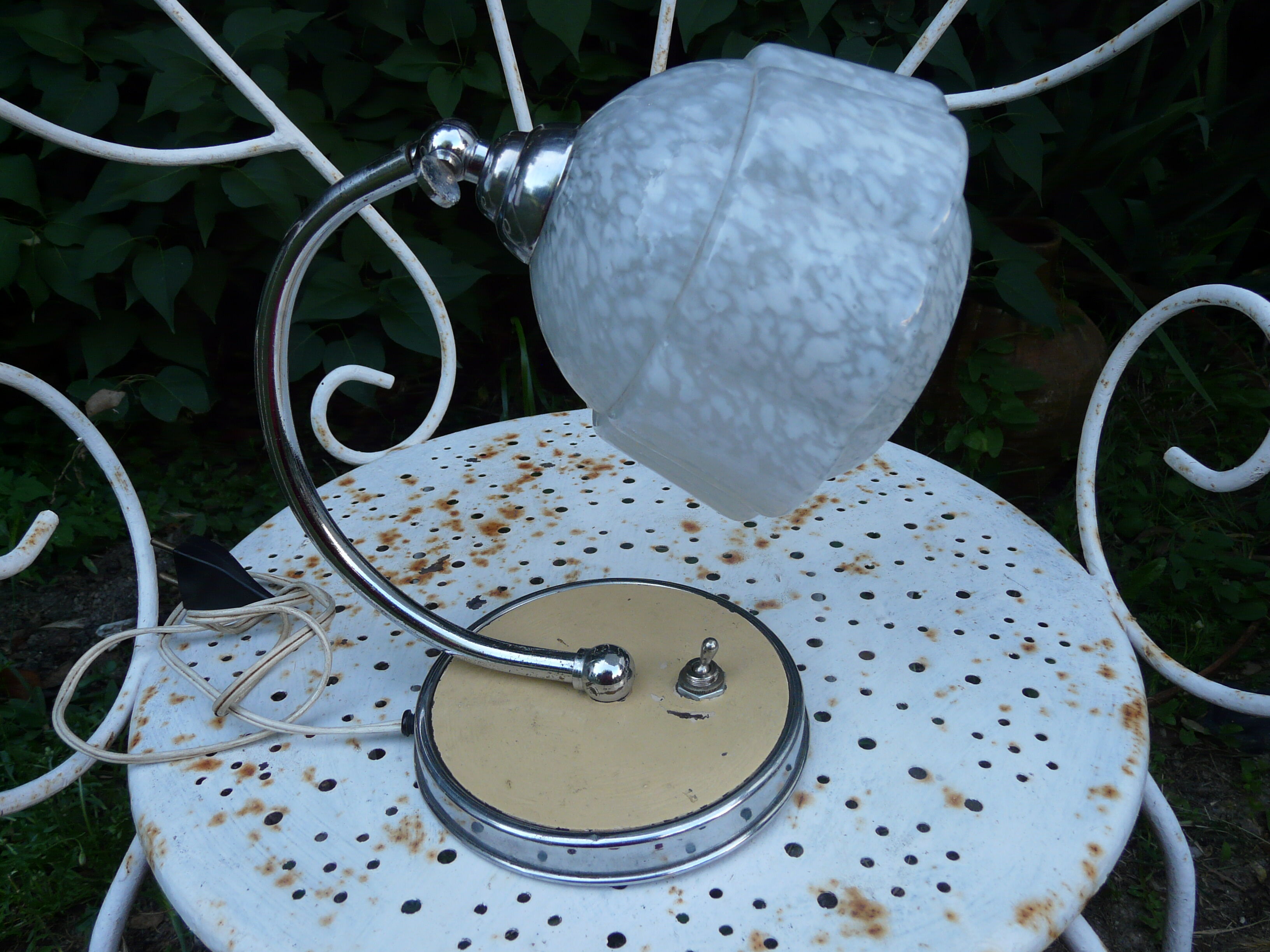 Art Deco Bauhaus table lamp, 1950s