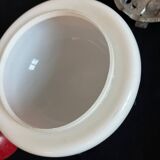 Vintage round opaline wall light