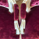 Pair of Louis XV style upholstered velvet armchairs