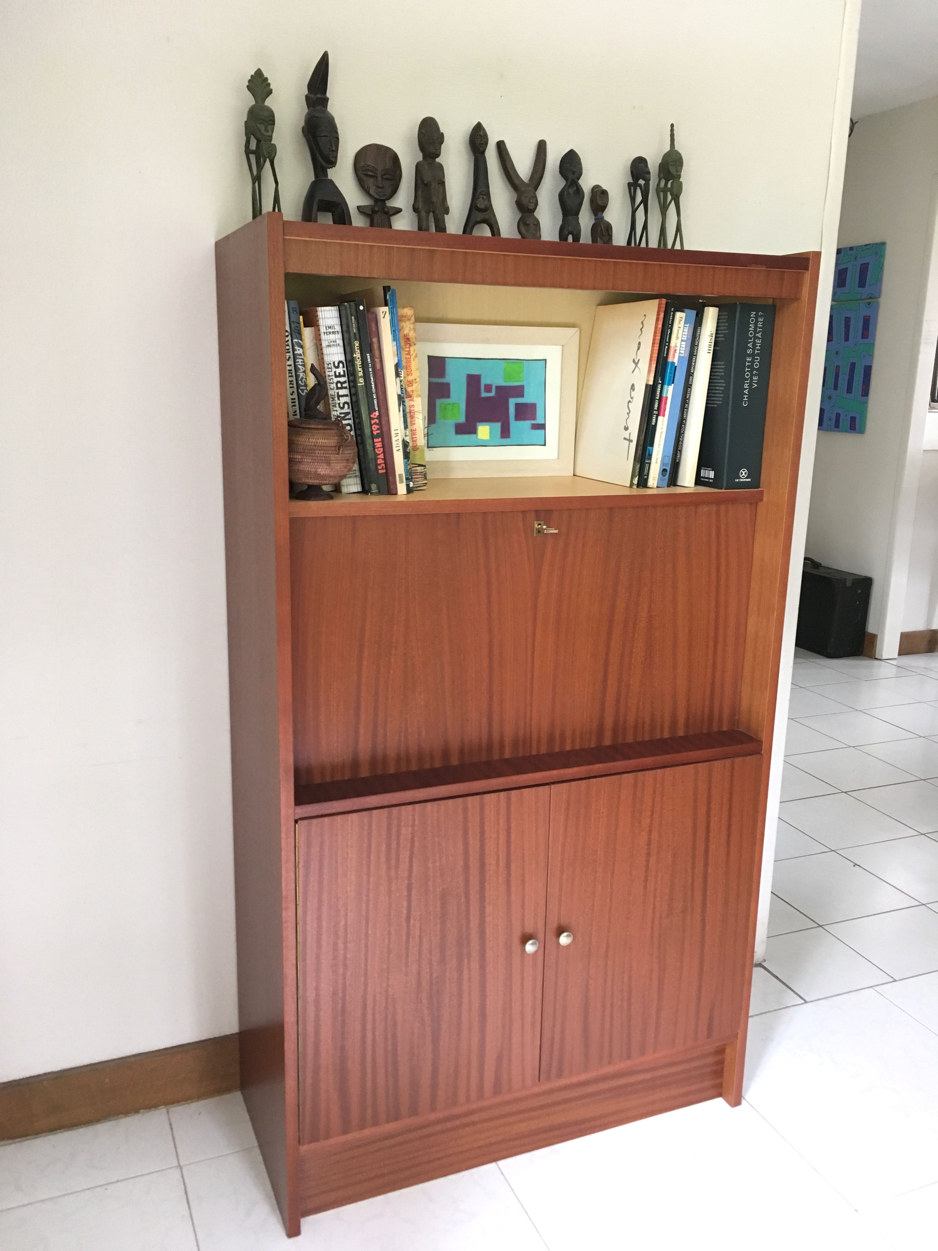 Secrétaire bureau en teck, 1970