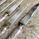 5 TG silver monogrammed dessert knives by Félix Malique, late nineteenth century