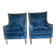 Set of Art Deco Italian chairs in walnut, 1920s
