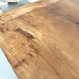 Solid walnut table - Tapered legs