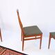 1960s-70s style chairs (4 pieces) in teak, retro vintage style.