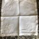 Lot de six serviettes à thé en lin brodées