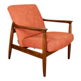 Fauteuil GFM-64, design Edmund Homa des années 70, brique en terre cuite